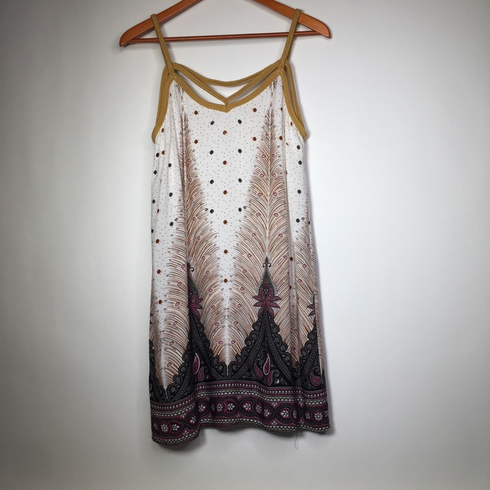 Entro Large Purple & White Dress